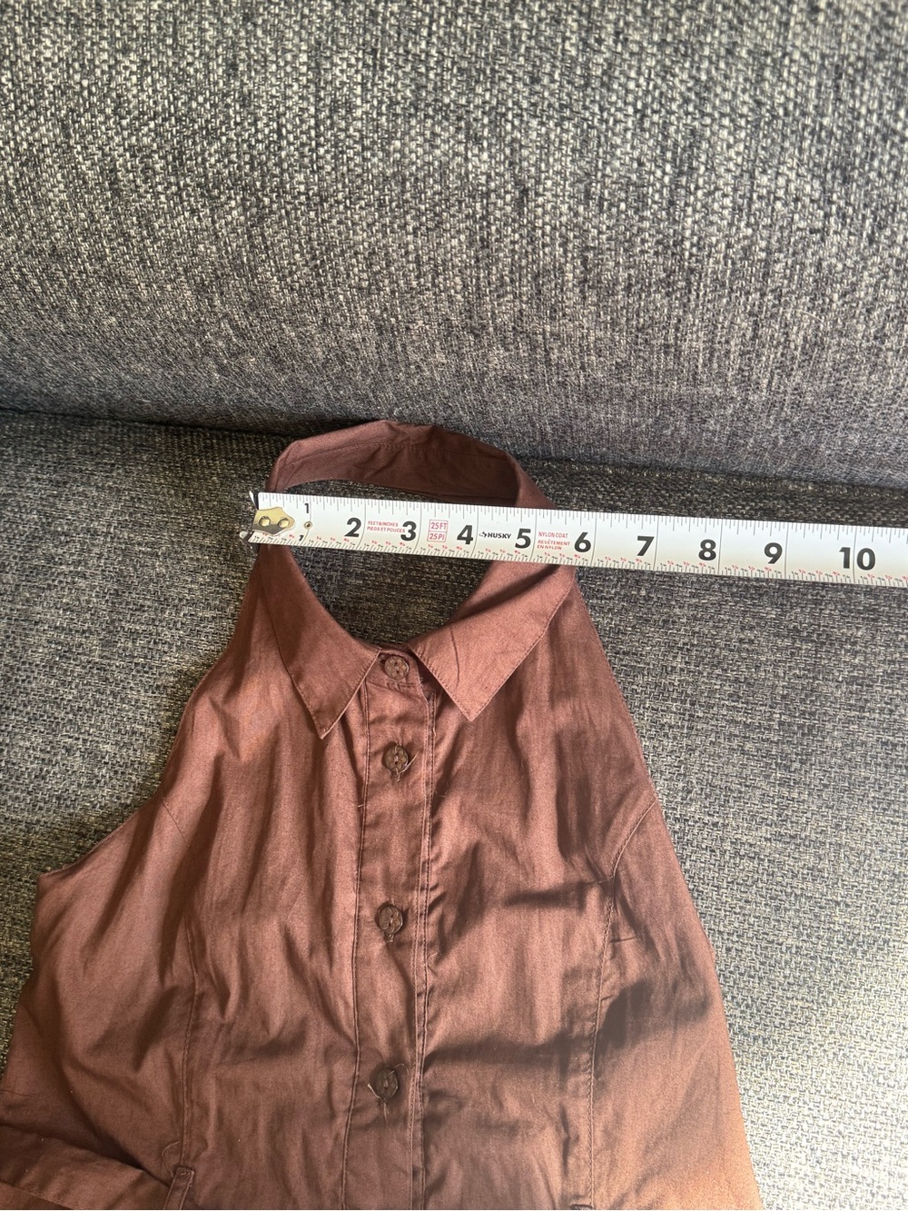 Maggie & Zoe Chocolate Brown Halter Tie-Waist Dress - Picture 9 of 10